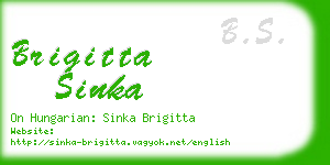 brigitta sinka business card
